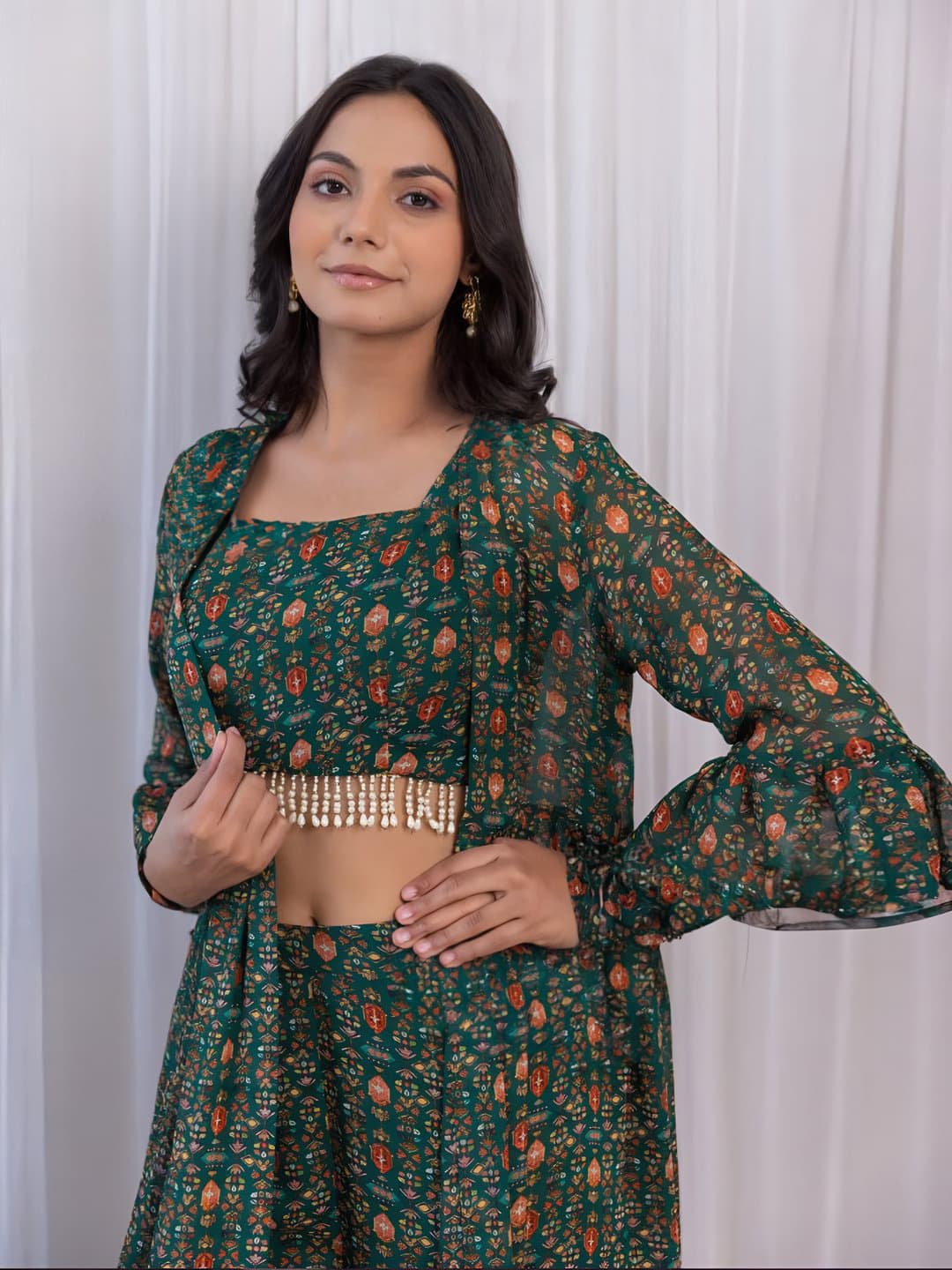 Designer Heavy Georgette Sharara Style Suit D.No.242