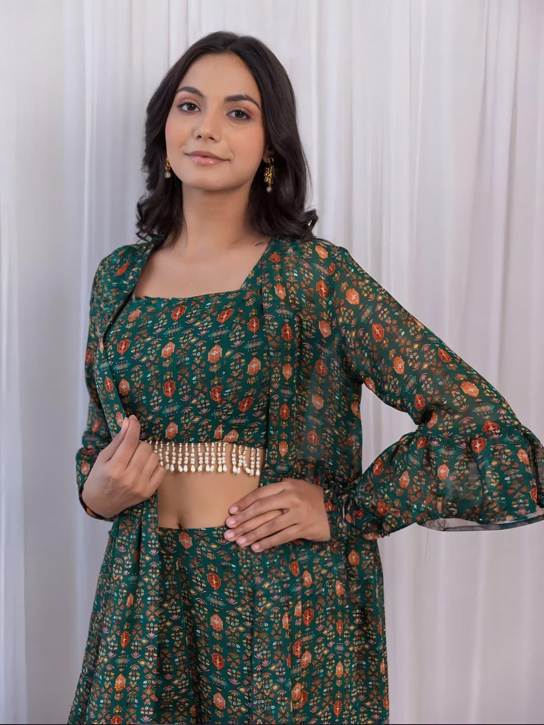 Designer Heavy Georgette Sharara Style Suit D.No.242