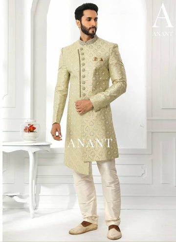 Wedding Wear Sherwani Suit D.No.14091