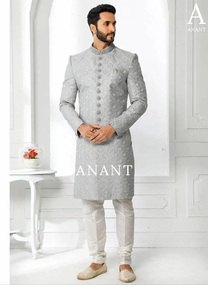 Wedding Wear Sherwani Suit D.No.14091