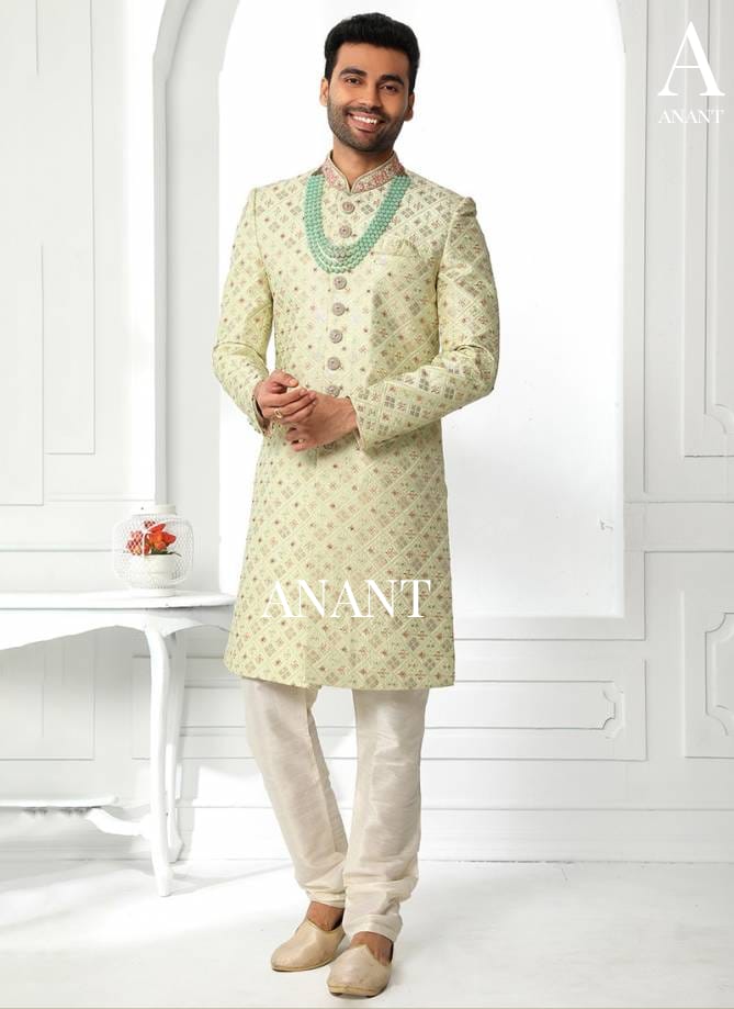 Wedding Wear Sherwani Suit D.No.14091