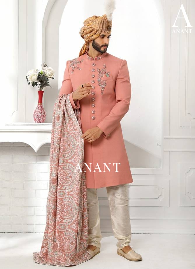 Wedding Wear Sherwani Suit D.No.14091