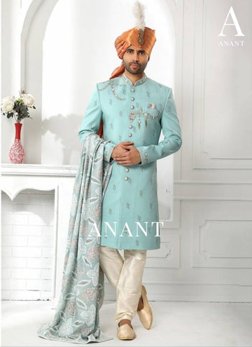 Wedding Wear Sherwani Suit D.No.14091