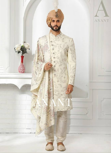 Wedding Wear Sherwani Suit D.No.14091