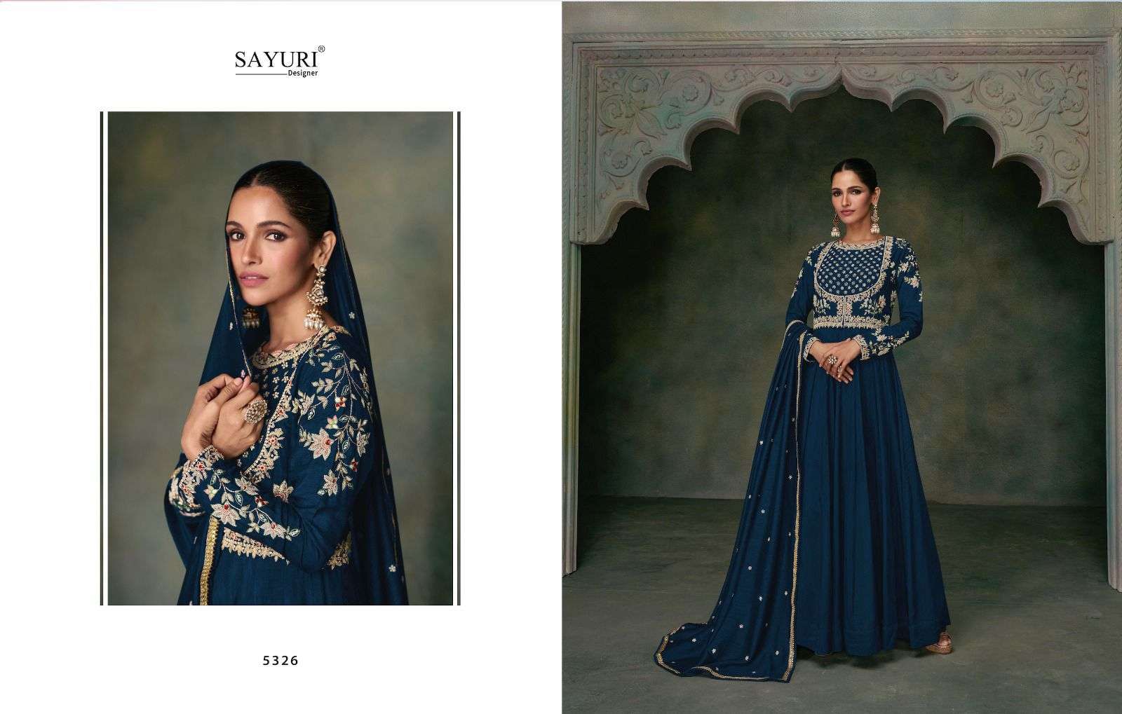 Sayuri Designer Bunaai D.no.5326 Latest Designer Anarkali Salwar Kameez
