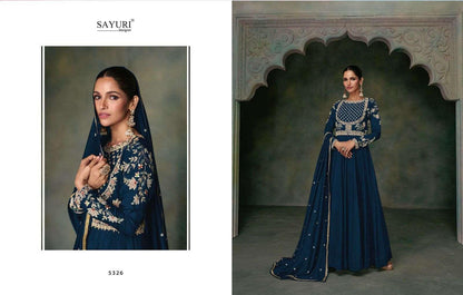 Sayuri Designer Bunaai D.no.5326 Latest Designer Anarkali Salwar Kameez