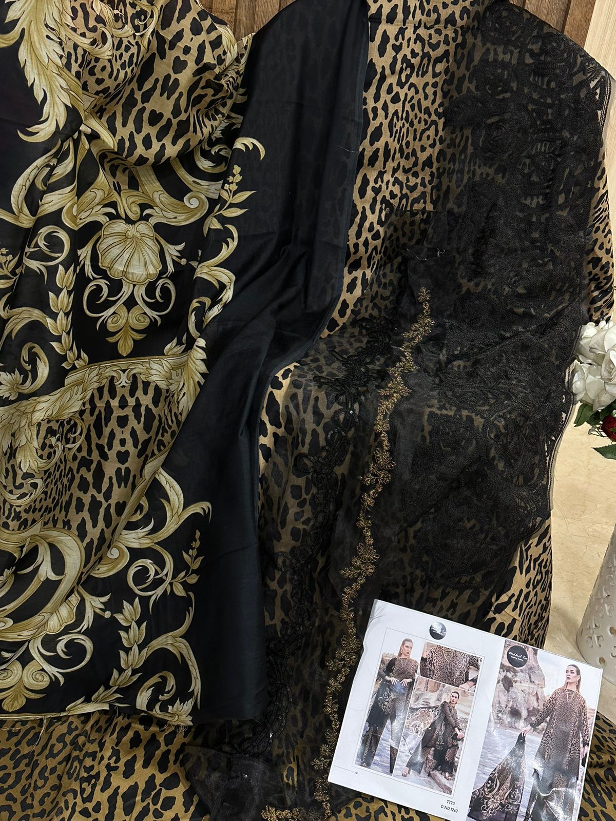 Mariya.B Pure Cotton Pakistani Suit D.No.1267