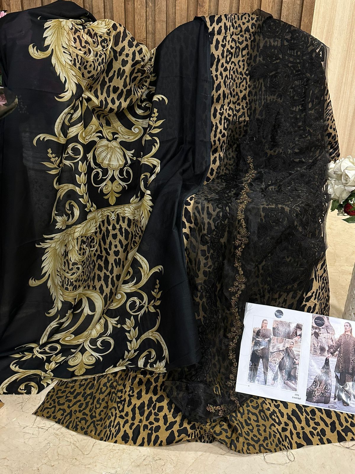 Mariya.B Pure Cotton Pakistani Suit D.No.1267