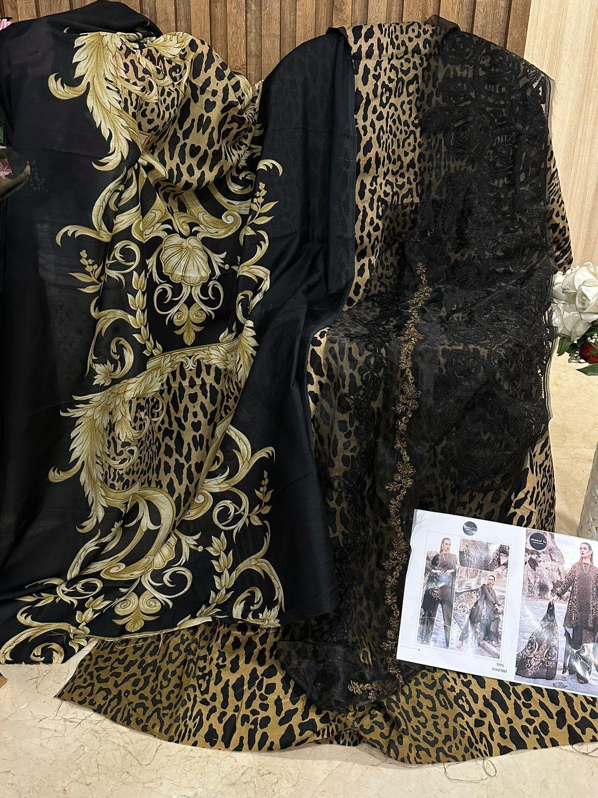 Mariya.B Pure Cotton Pakistani Suit D.No.1267