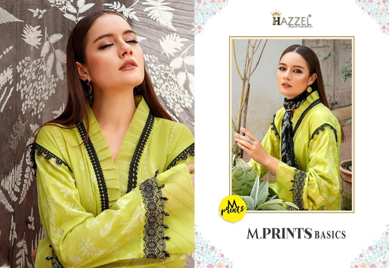 Hazzel M.Print Basics Pure Cotton Lawn D.No. 1003