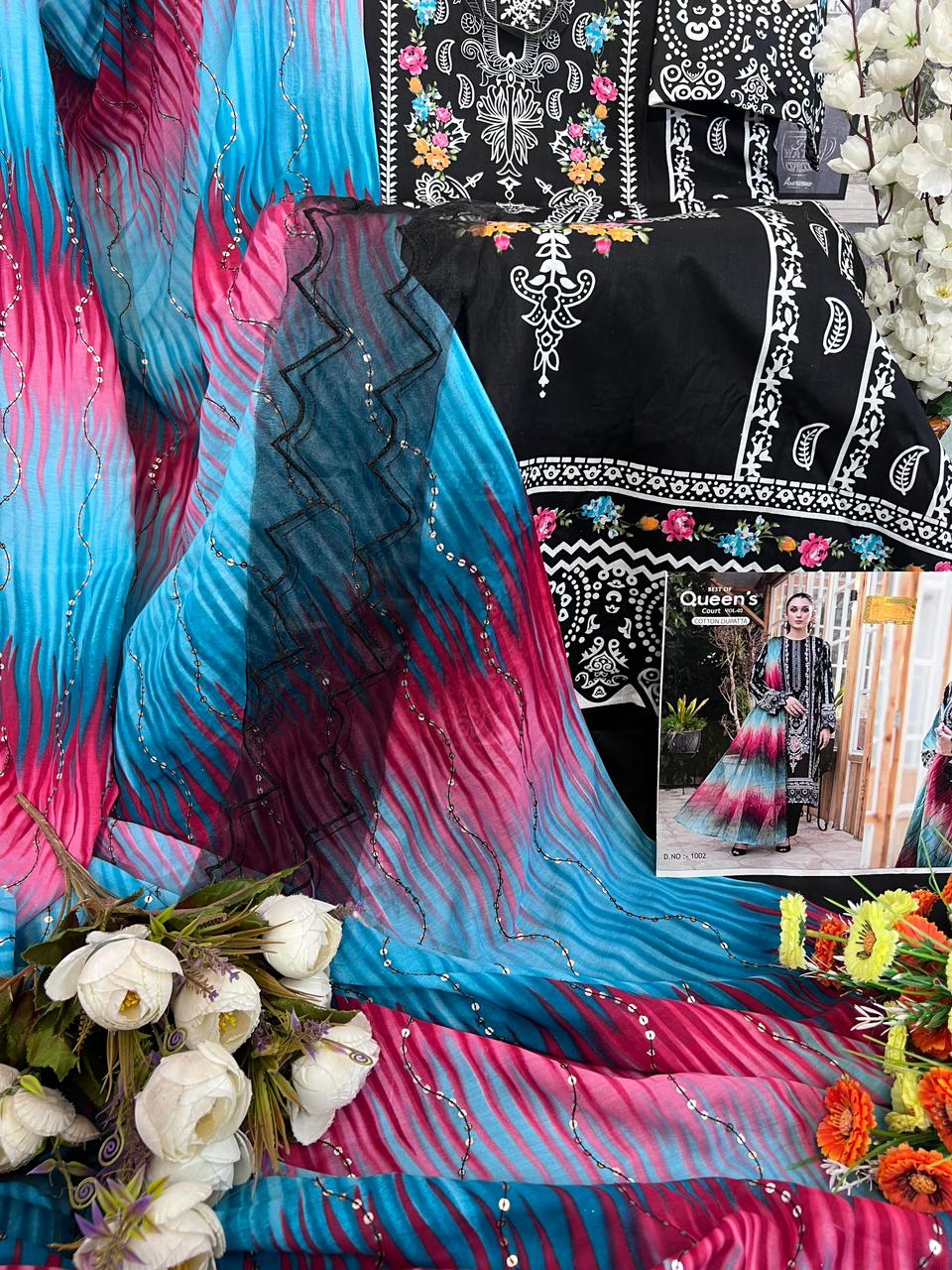 Hazzel Best of Queen Court Vol-2 Designer Suit D.No. 1002