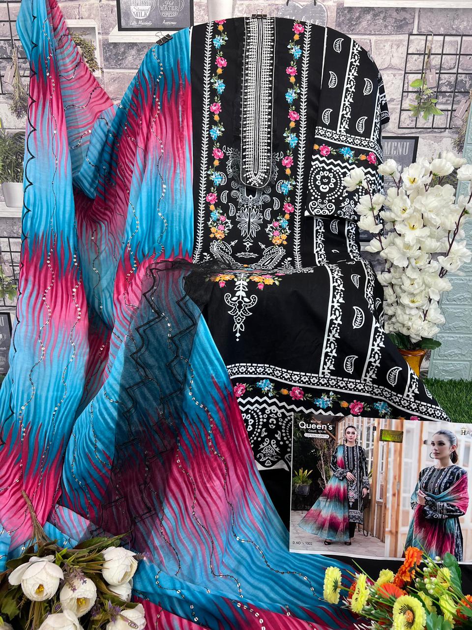 Hazzel Best of Queen Court Vol-2 Designer Suit D.No. 1002