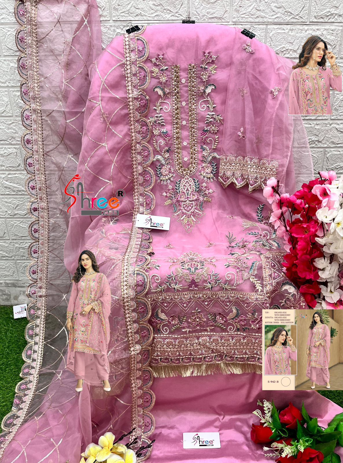 Shree Fab Presents Designer Pakistani Suit D.No. S-942-B