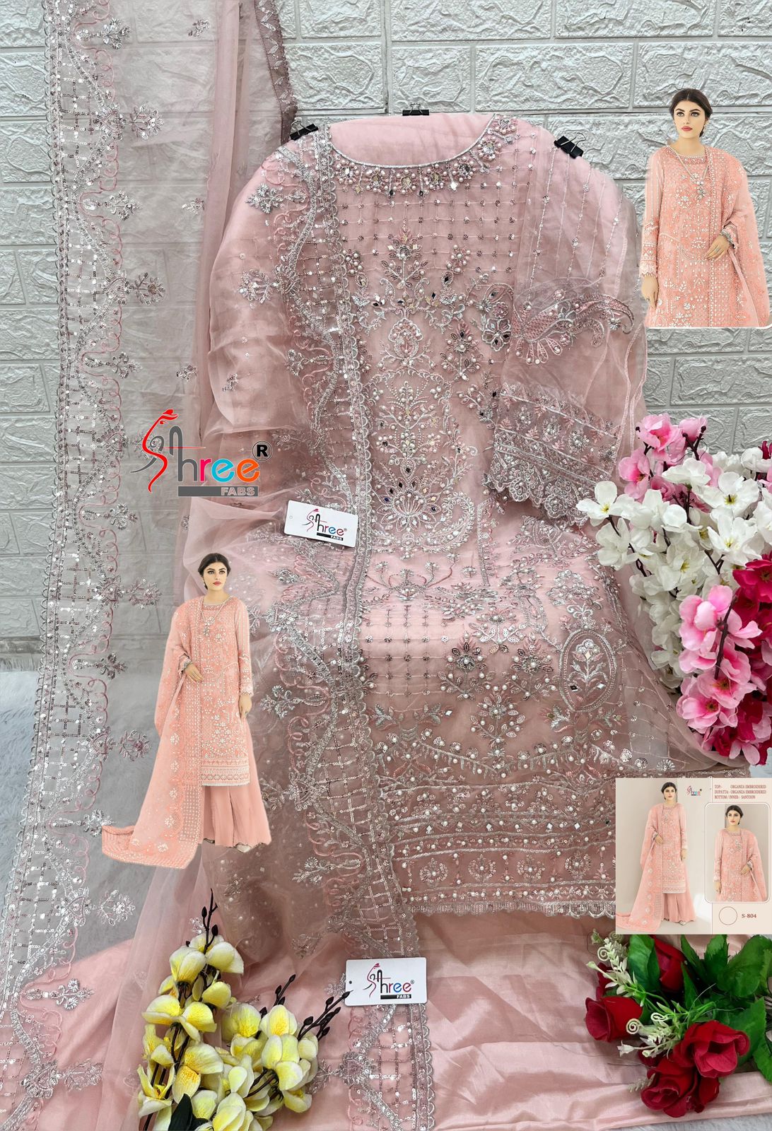 Shree Fab Presents Designer Pakistani Suit D.No. S-804-A