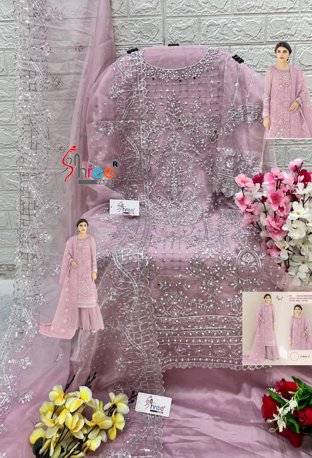Shree Fab Presents Designer Pakistani Suit D.No. S-804-C