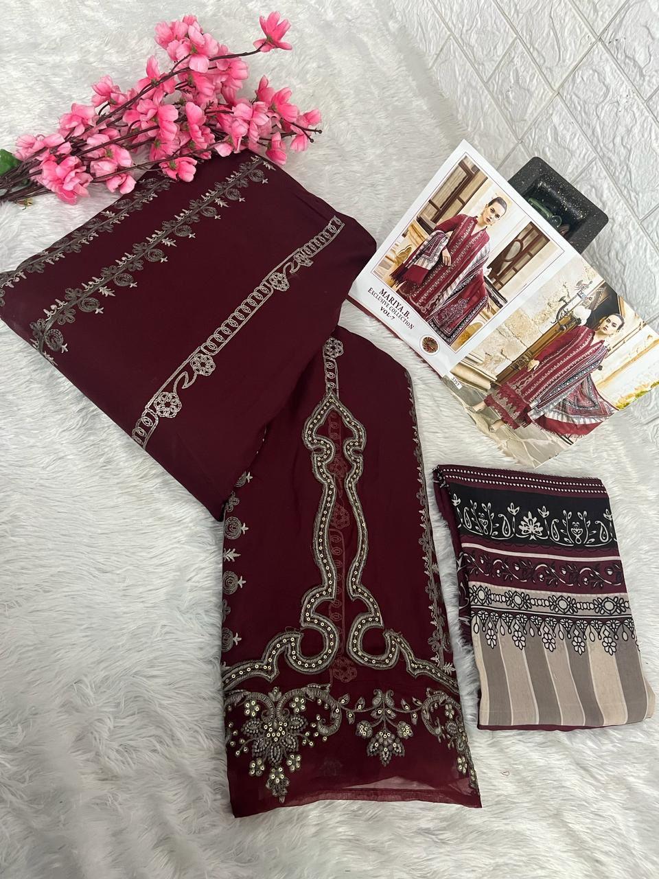 Shree Fab Presents Mariya.B Vol-7 Designer Pakistani Suit D.No.3357