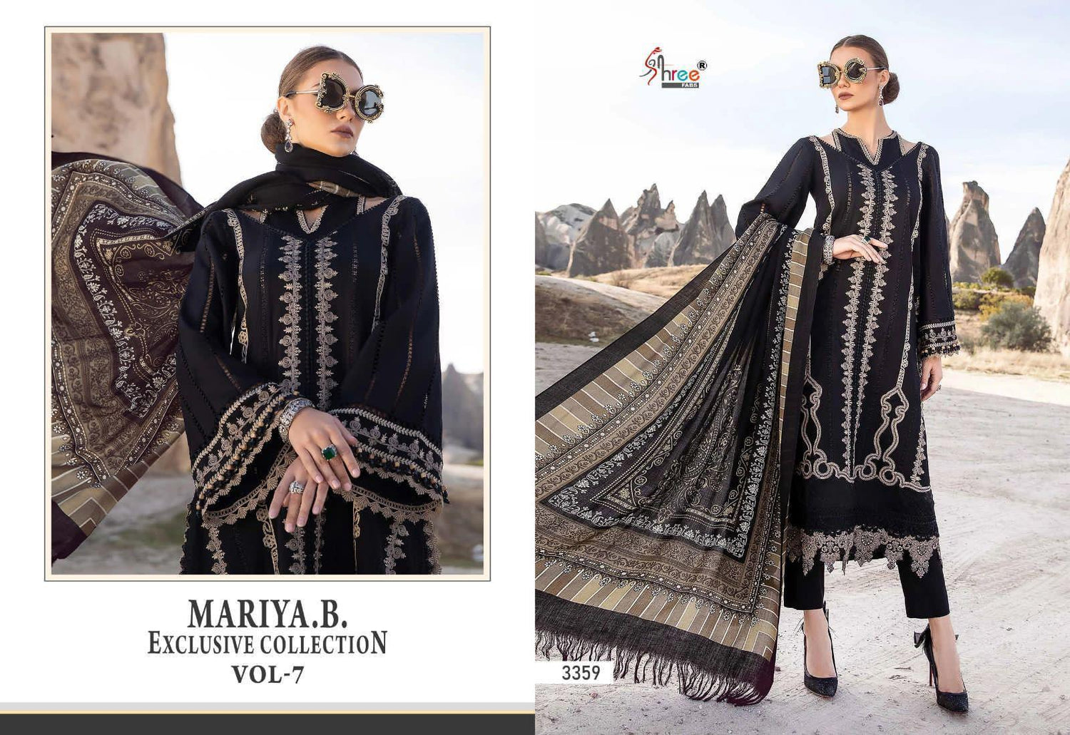 Shree Fab Presents Mariya.B Vol-7 Designer Pakistani Suit D.No.3359