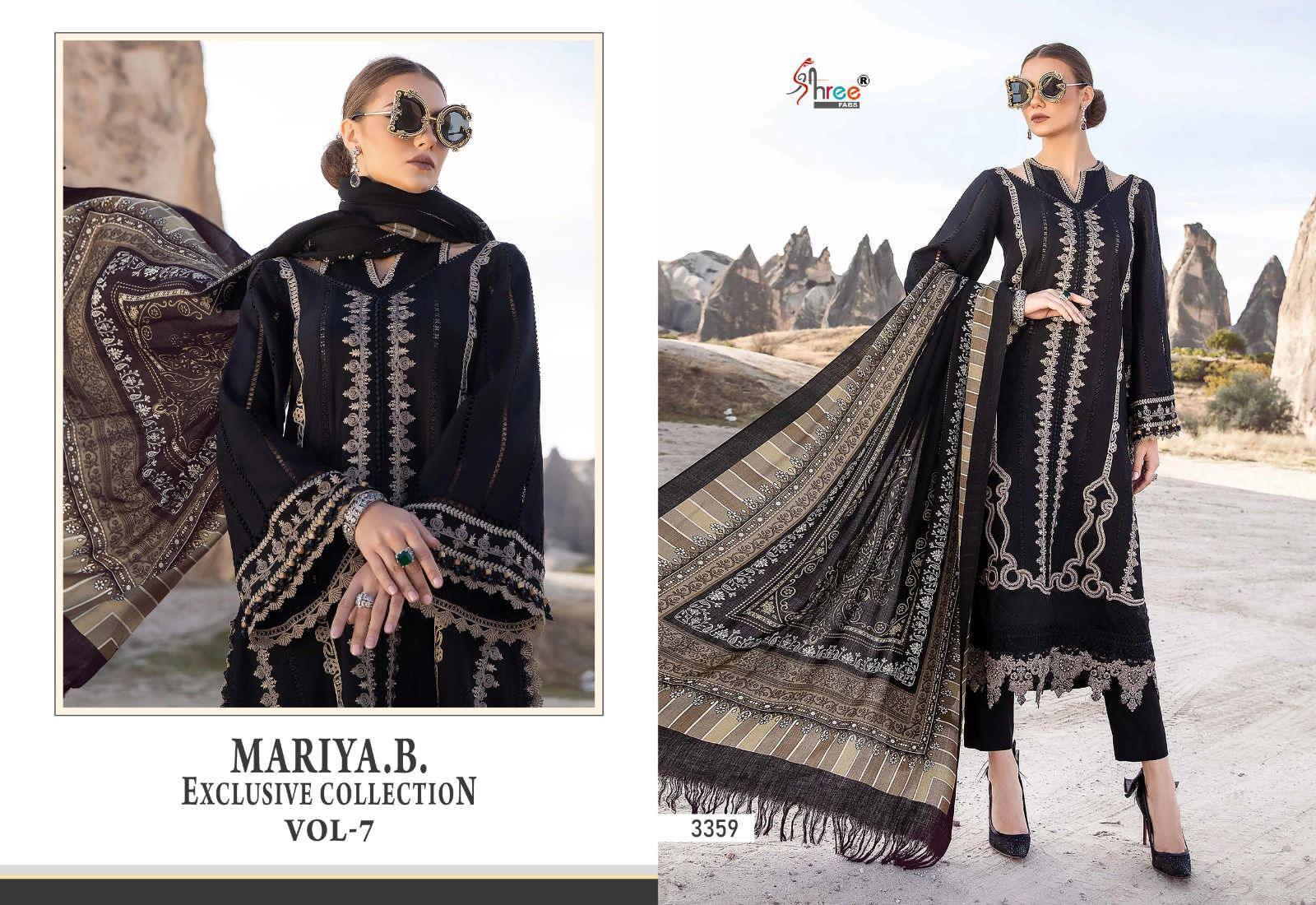 Shree Fab Presents Mariya.B Vol-7 Designer Pakistani Suit D.No.3359