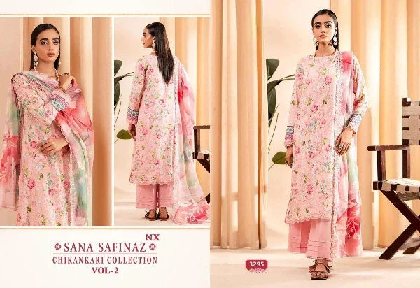 Sana Safinaz Chikankari Vol-2 Pure Cotton Suit D.No.3295