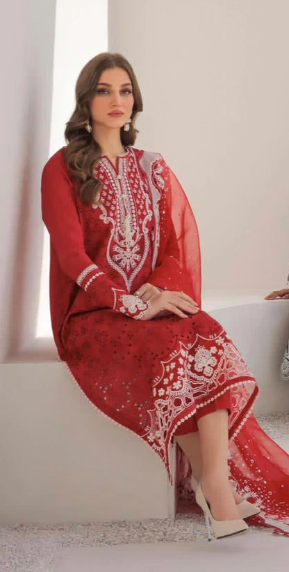 Saniya Trendz Baroque Vol-1 Designer Pakistani Suit D.No.1002