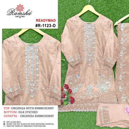 Ramsha Designer Readymade Pakistani Suit D.No.R-1123-D