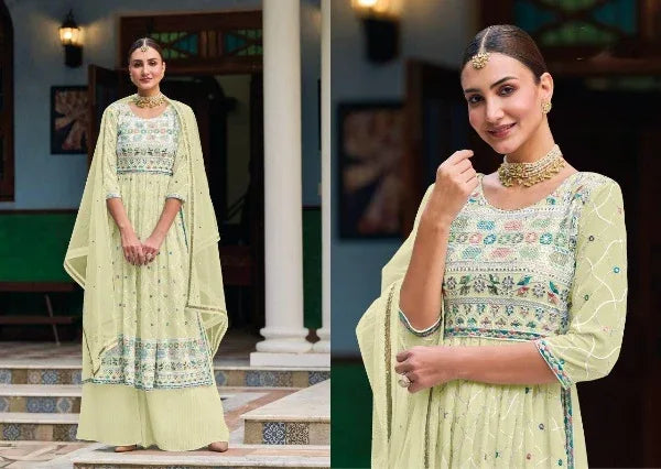 Eba Mehar Vol 3 Nyra Cut Readymade Suit D.No.1537