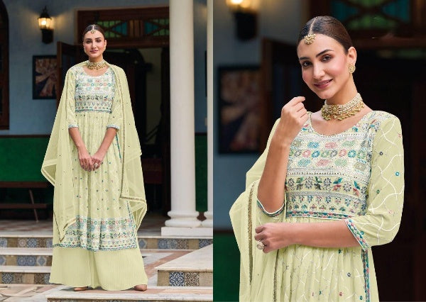 Eba Mehar Vol 3 Nyra Cut Readymade Suit D.No.1537