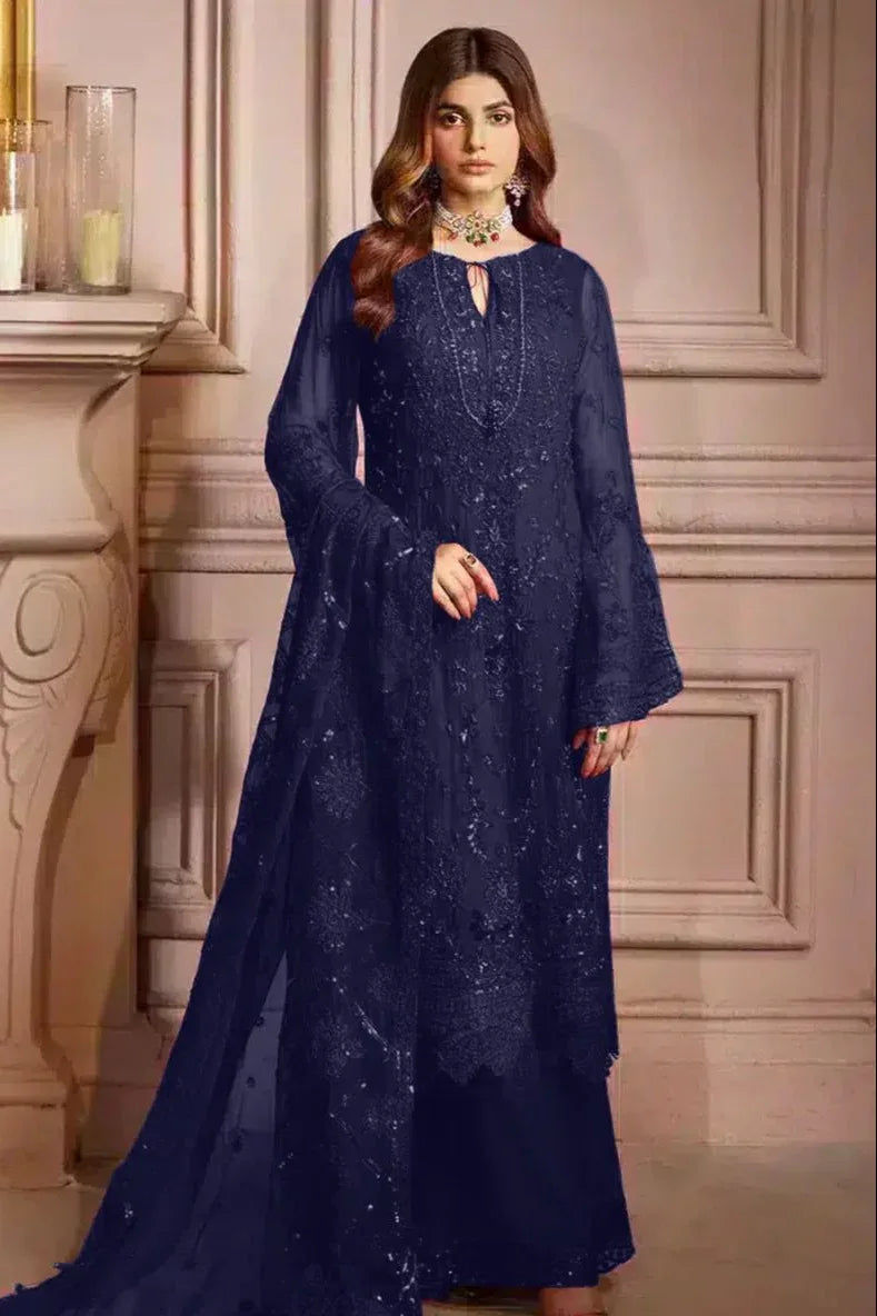 Saniya Trendz Designer Pakistani Suit D.No.7030-B