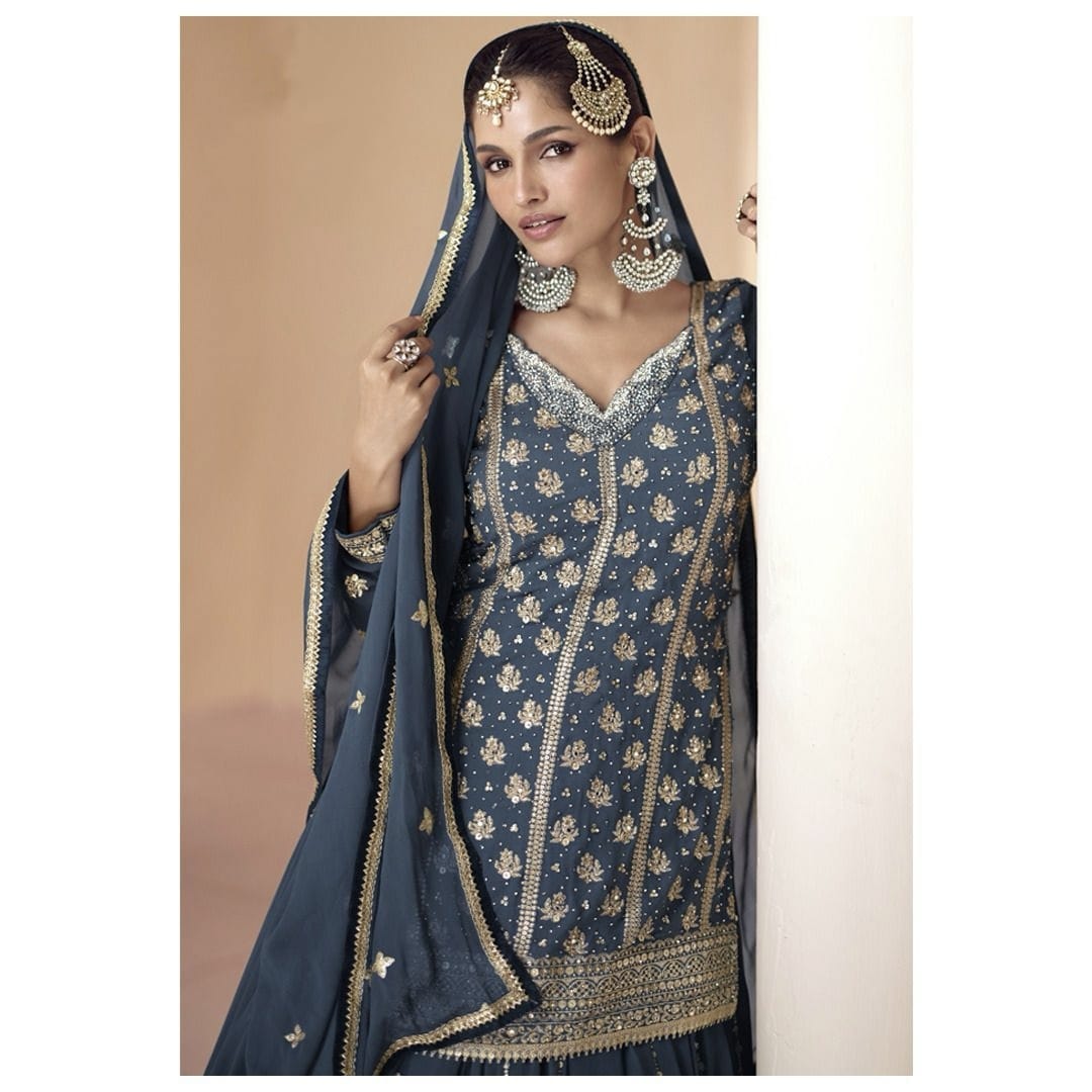 Designer Wedding Wear Punjabi Style Salwar Suit