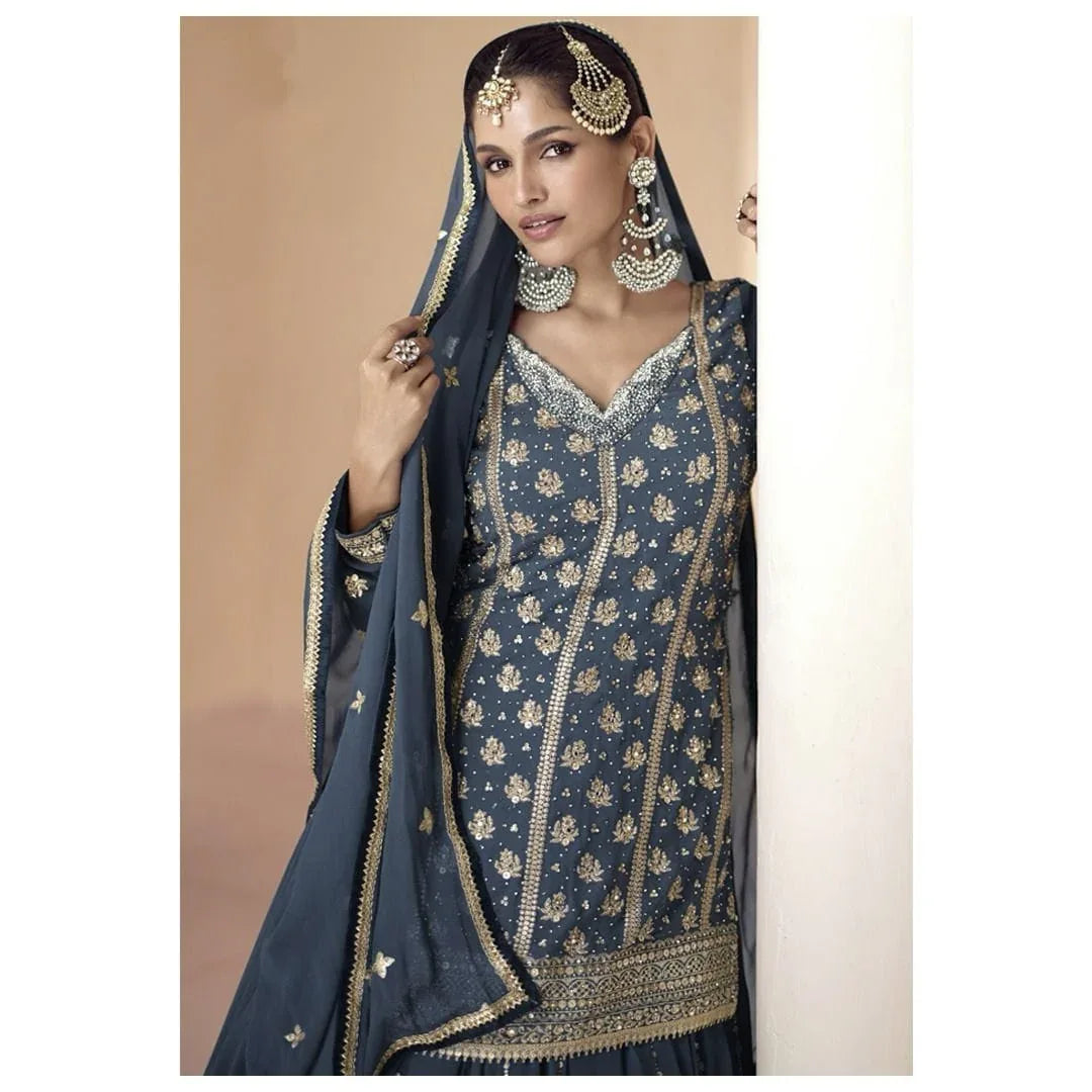 Designer Wedding Wear Punjabi Style Salwar Suit