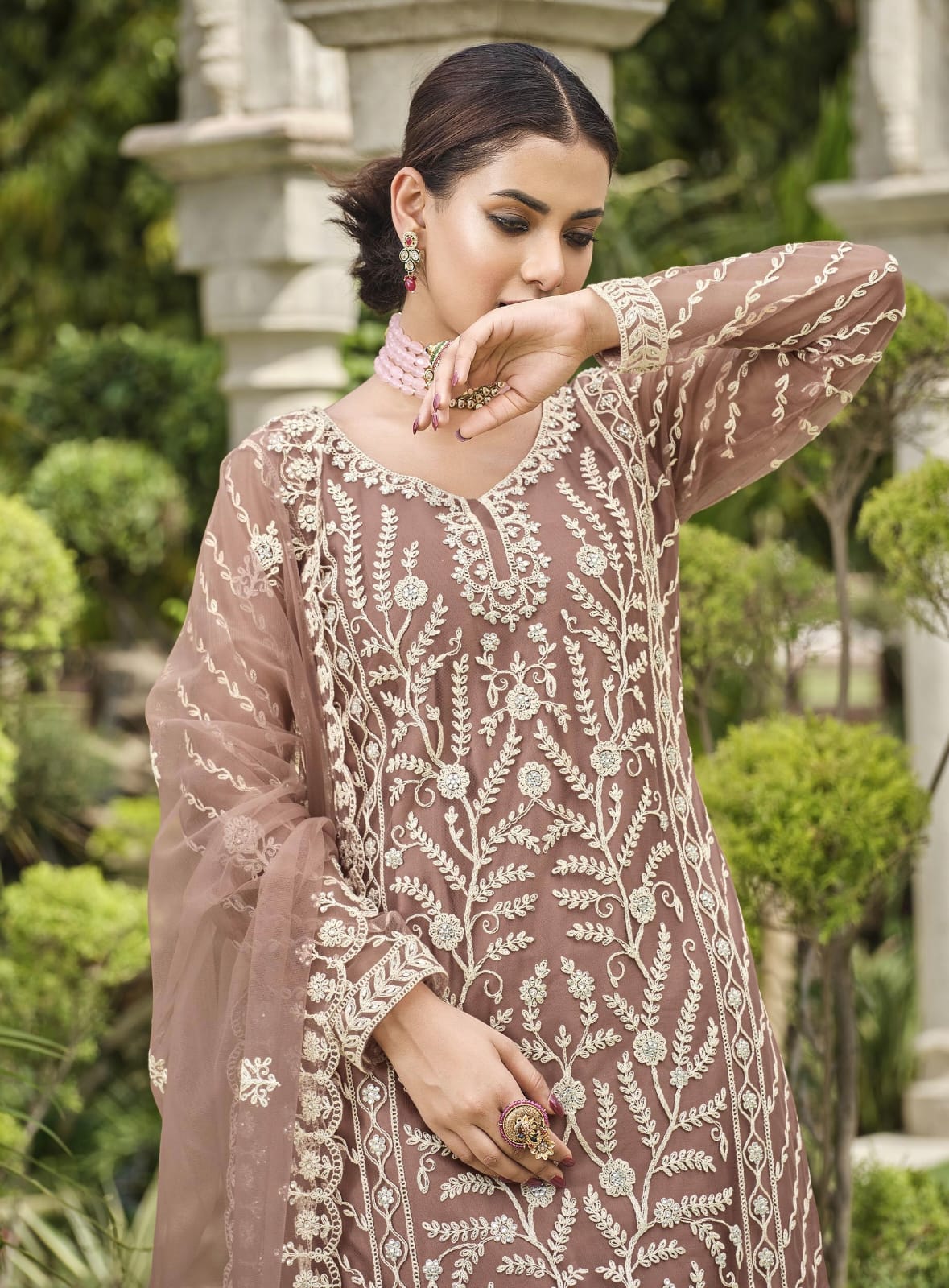 Designer Occasion Wear Pakistani Suit D.No.2091