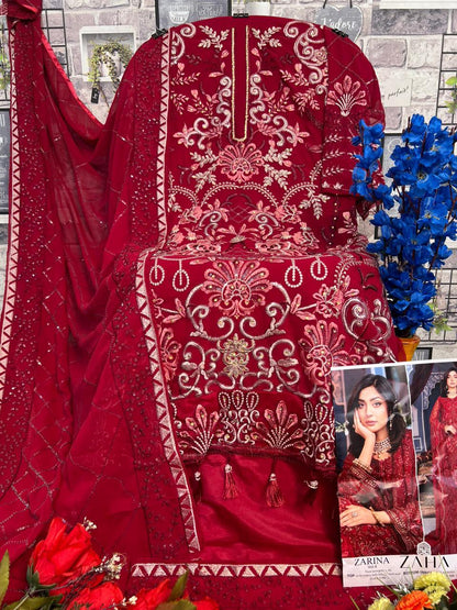 Zaha Zarina Vol 4 Designer Pakistani Style Salwar Suit D.No.10255