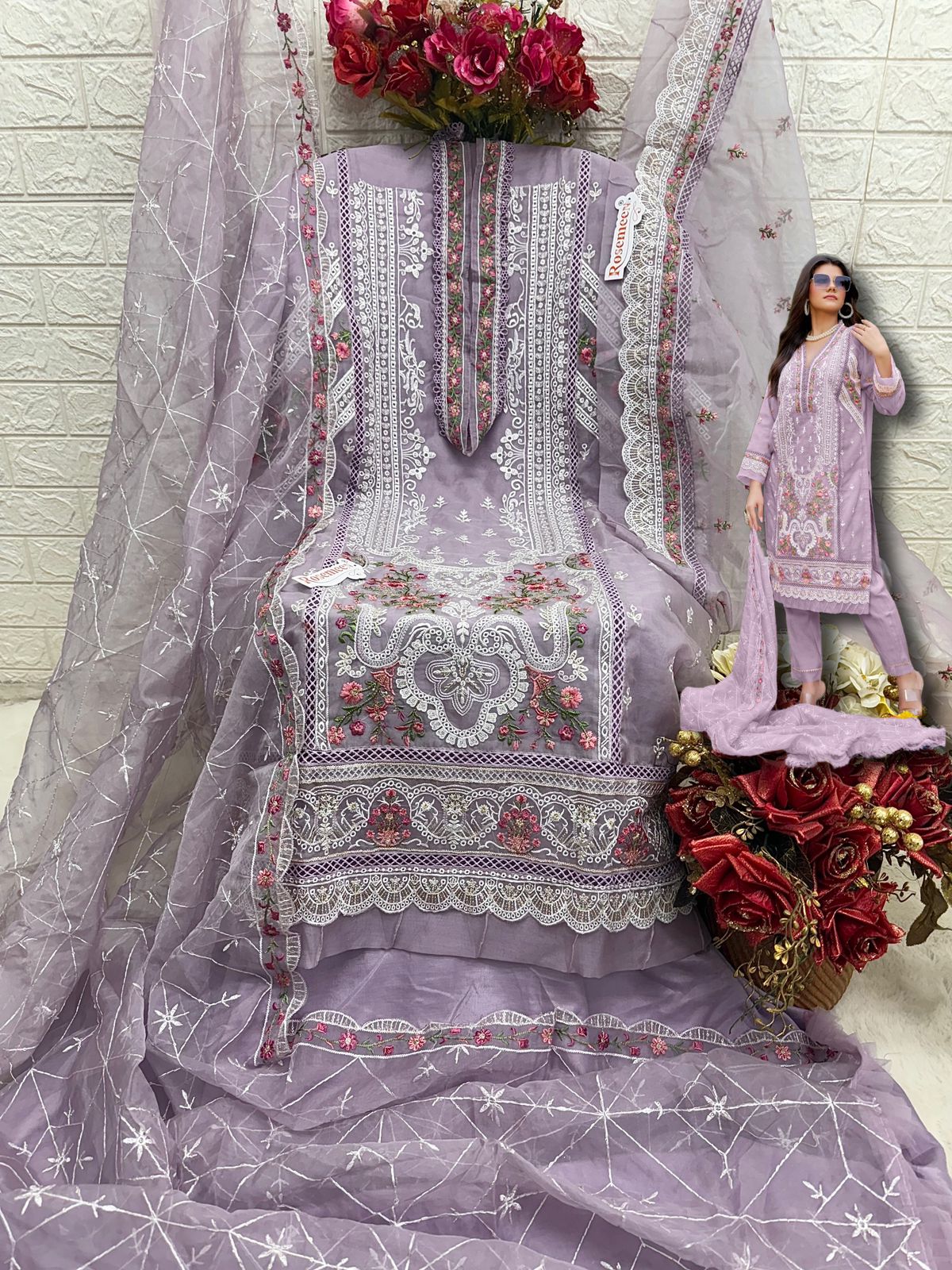 Fepic Rosemeen Designer Pakistani Suit D.No.C-1756-A