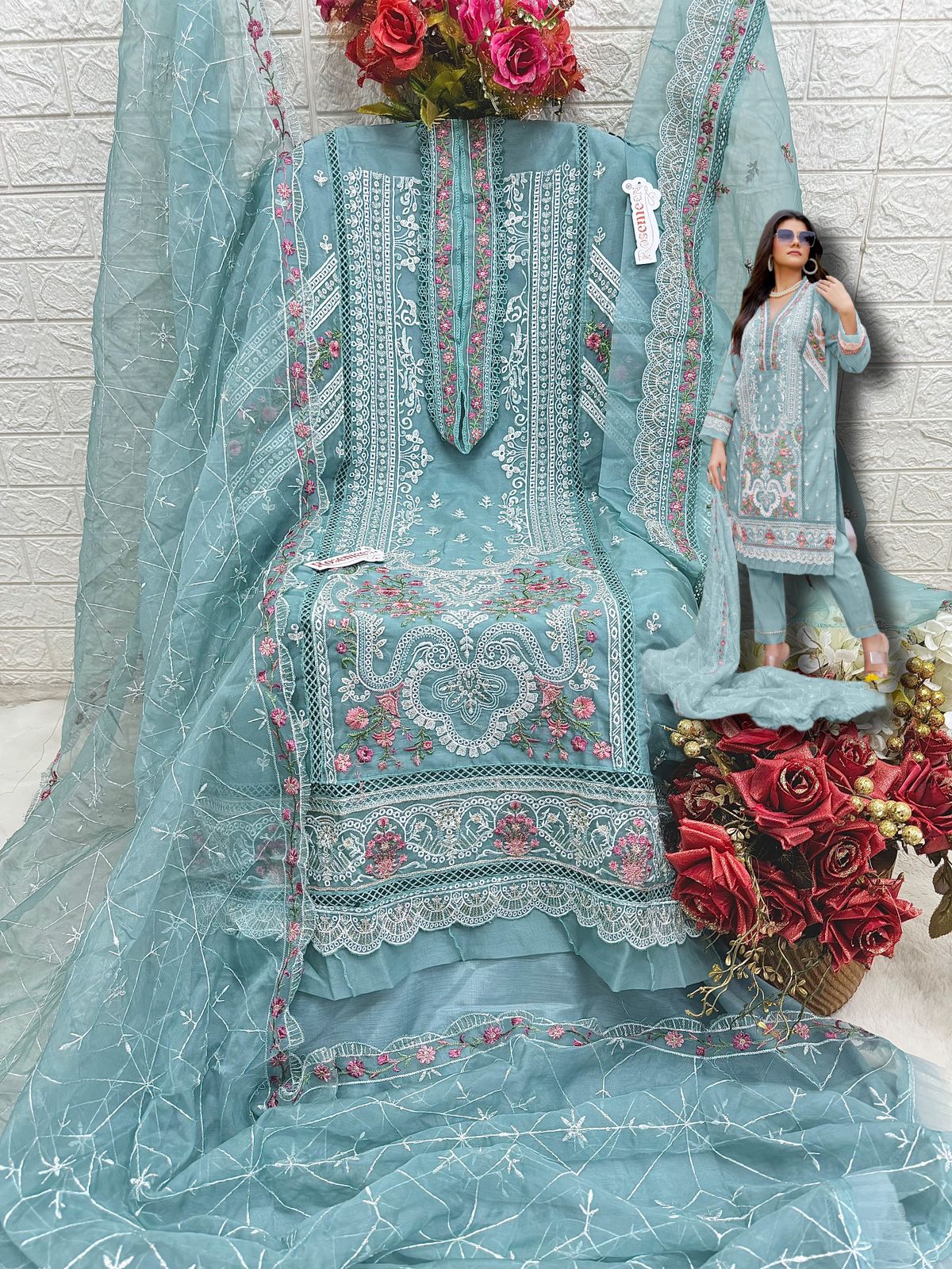 Fepic Rosemeen Designer Pakistani Suit D.No.C-1756-C