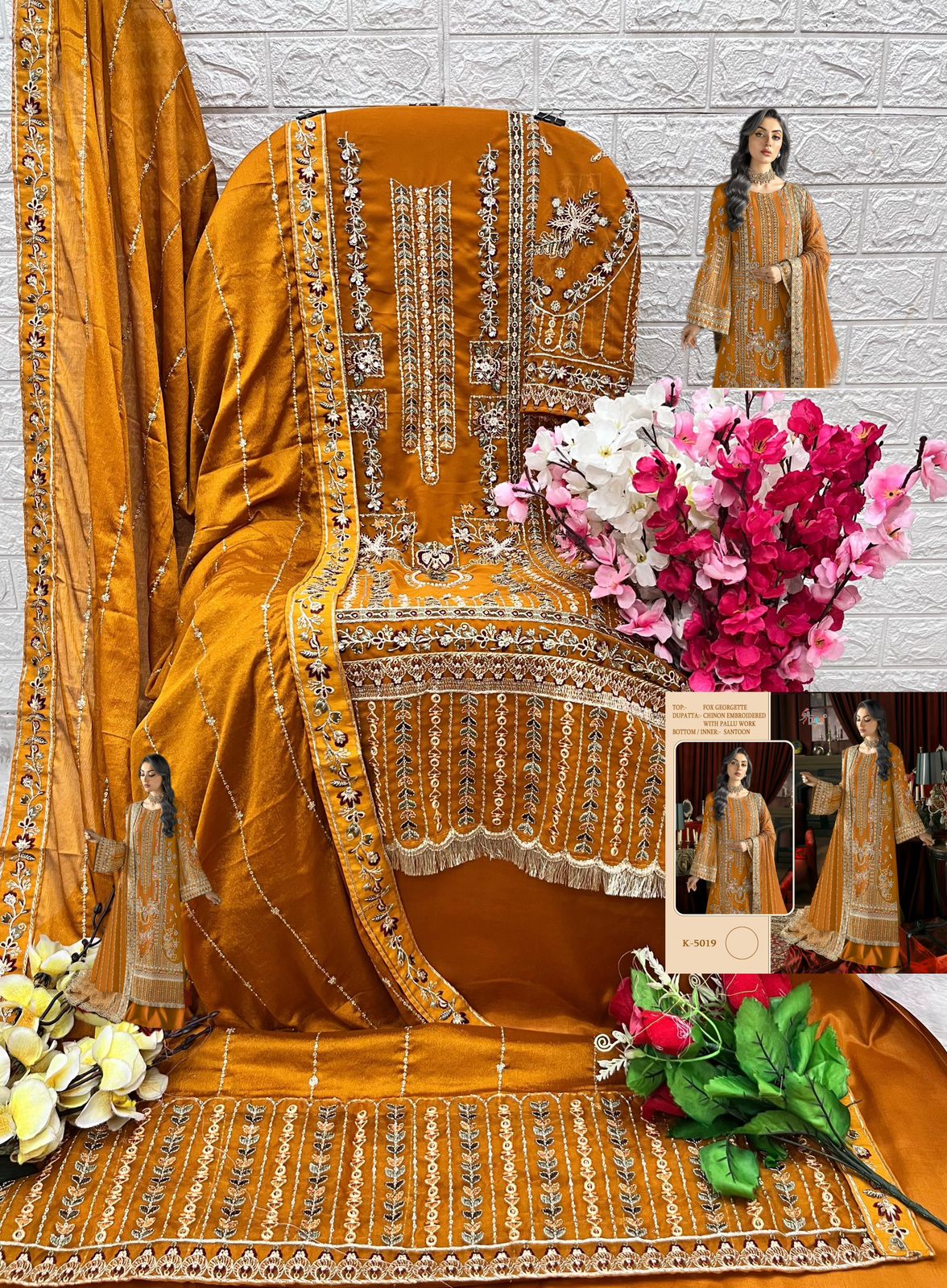 Shree Fab Designer Pakistani Suit D.No.K-5019