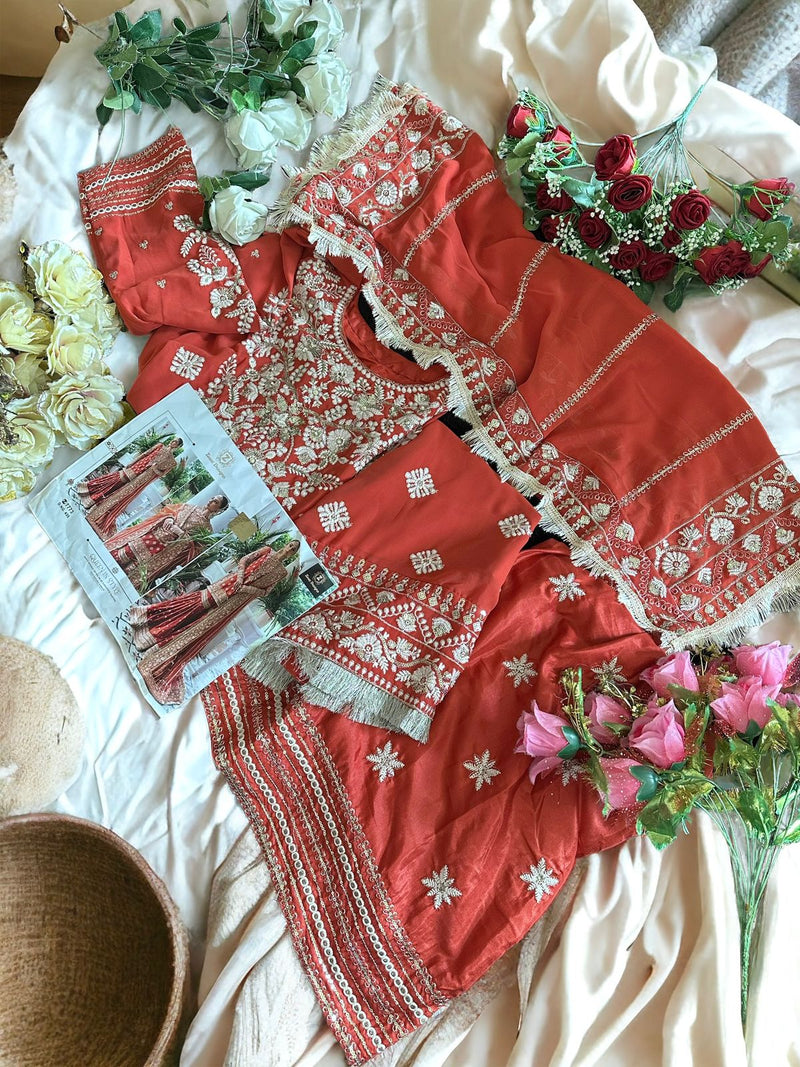 Beautiful Designer Ziaaz Latest Pakistani Suit D.No.435