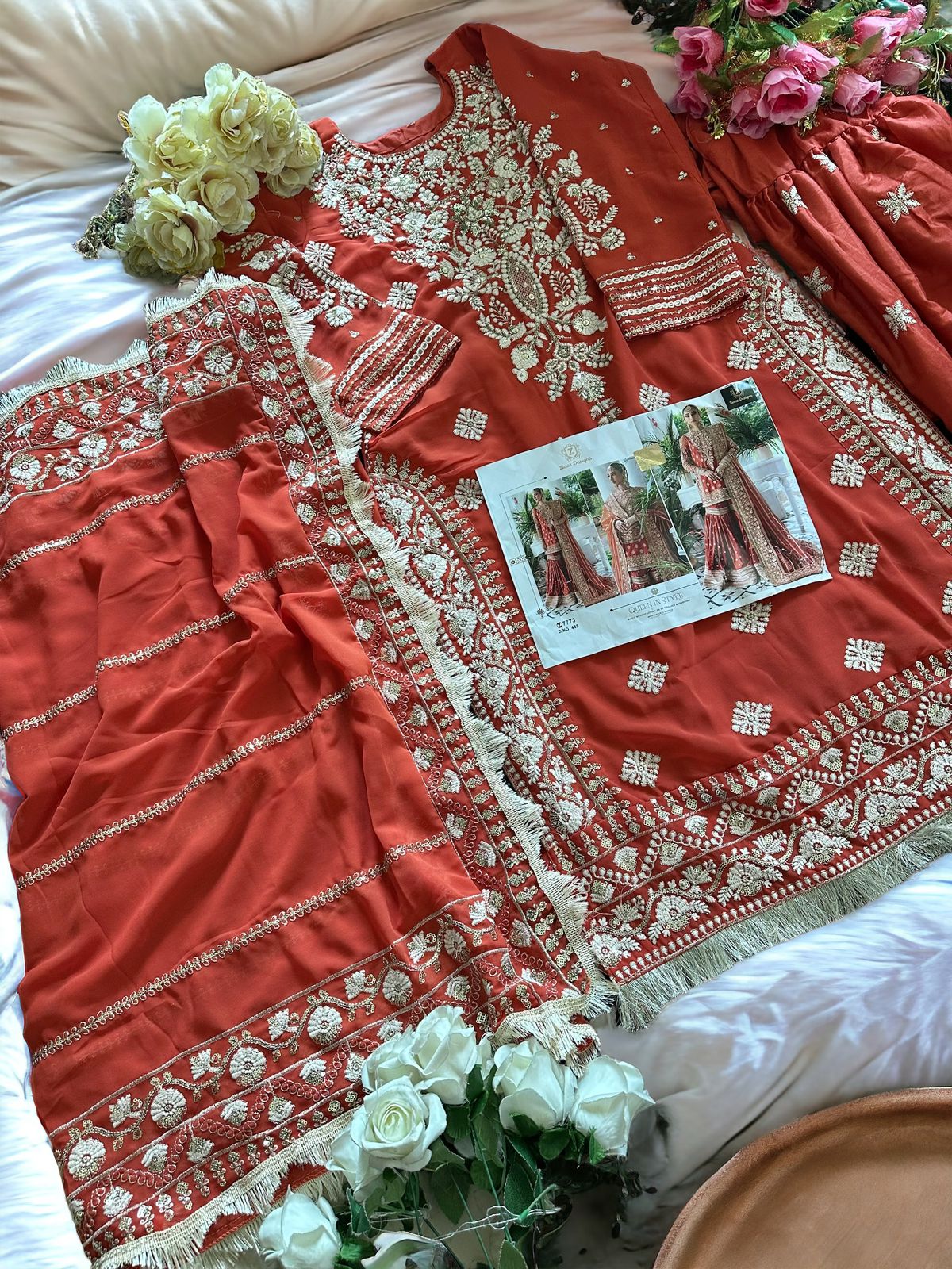 Beautiful Designer Ziaaz Latest Pakistani Suit D.No.435