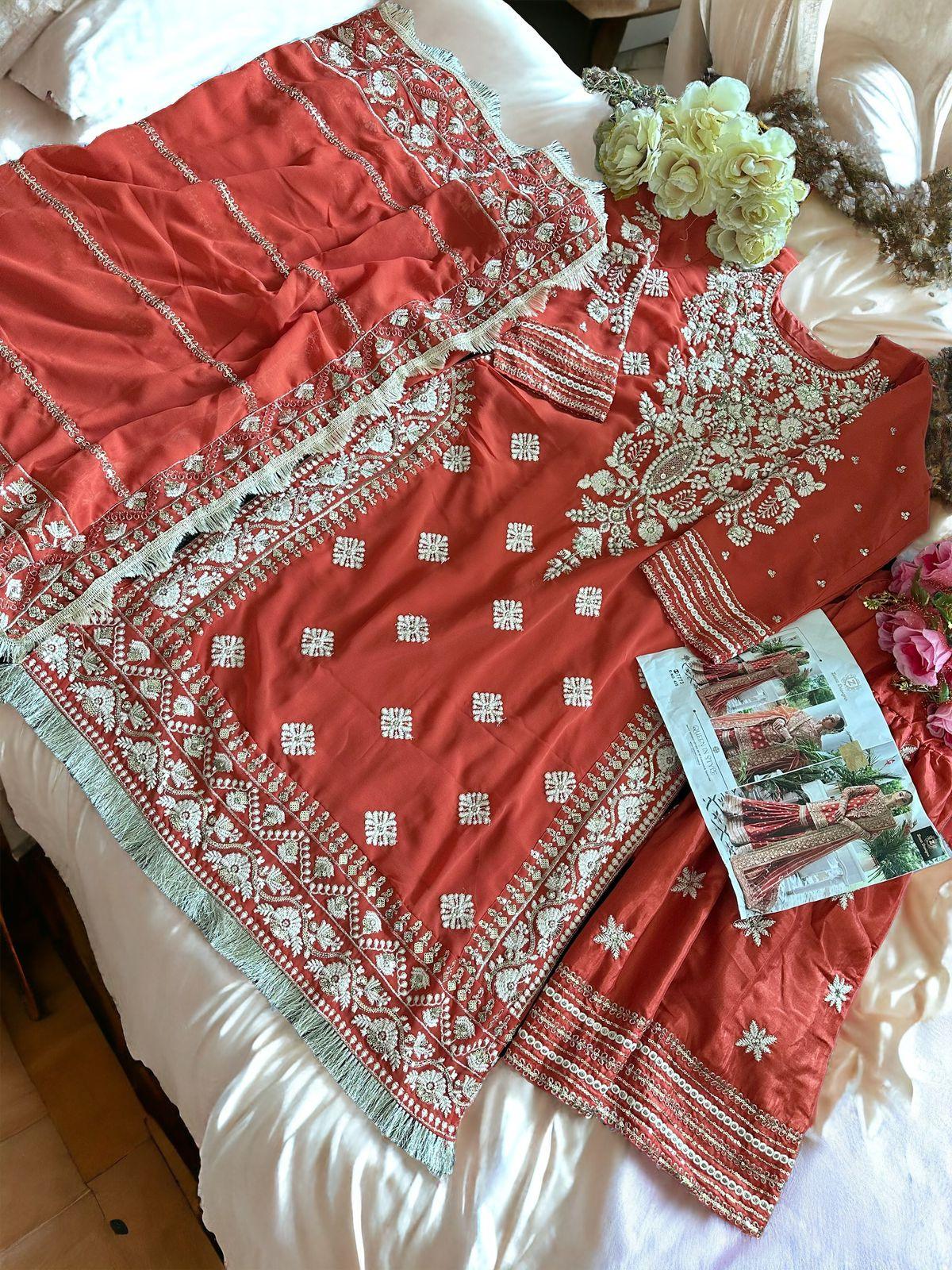 Beautiful Designer Ziaaz Latest Pakistani Suit D.No.435