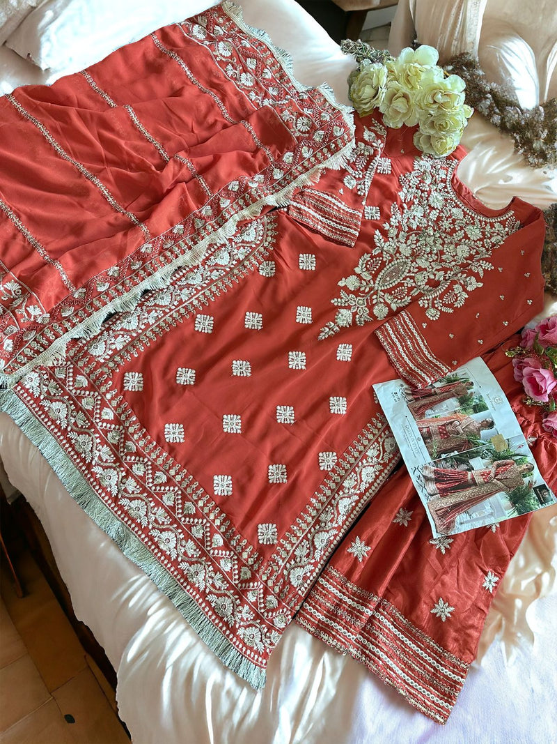 Beautiful Designer Ziaaz Latest Pakistani Suit D.No.435