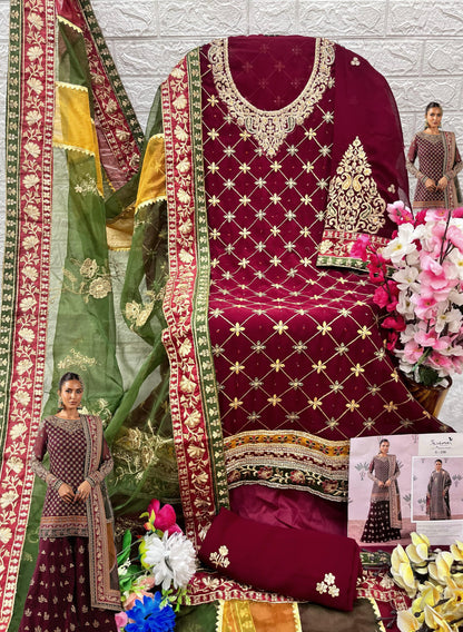 Serine Designer Wear Pakistani Suit D.No.S-258-A