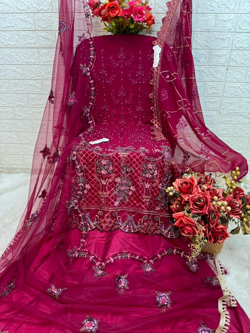 Fepic Rosemeen Heavy Embroidery Work Suit D.No.C-1779-A