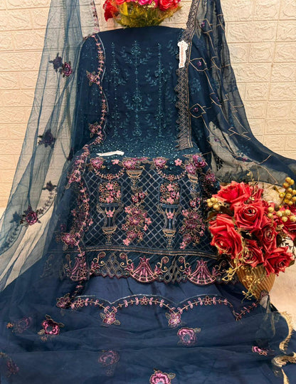 Fepic Rosemeen Heavy Embroidery Work Suit D.No.C-1779-B