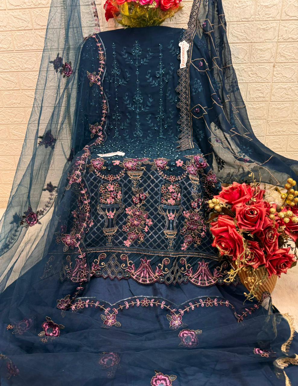 Fepic Rosemeen Heavy Embroidery Work Suit D.No.C-1779-B