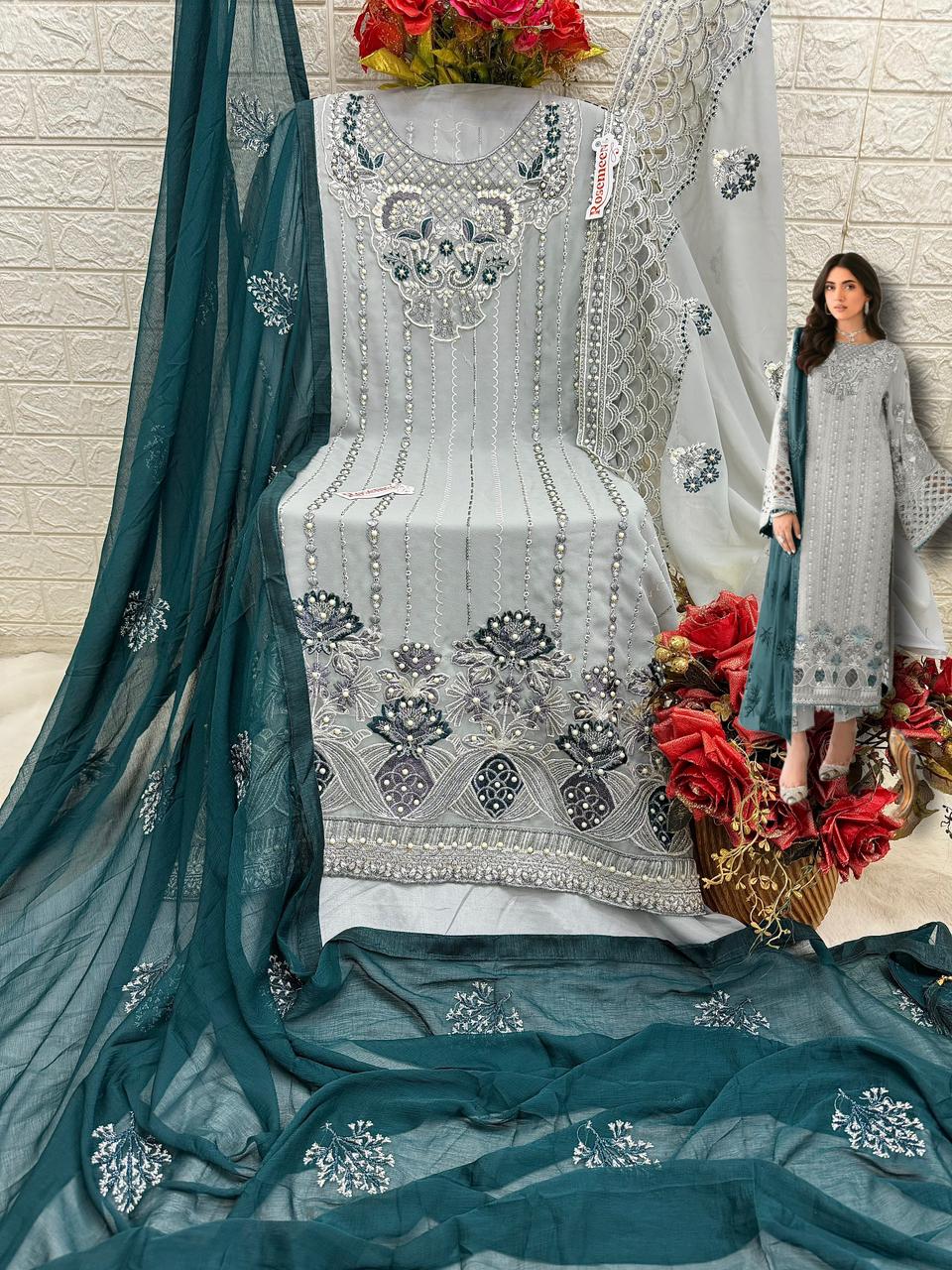 Fepic Rosemeen Designer Pakistani Suit D.No.C-1739-A