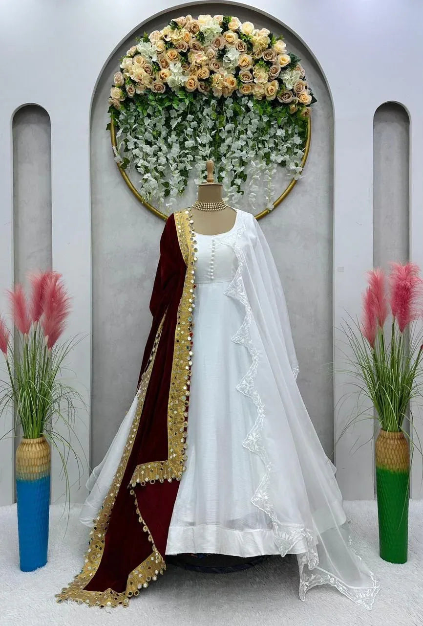 Designer Party Wear Velvet Salwar Suit