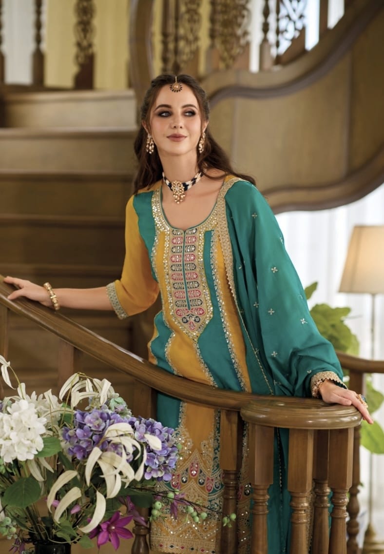 Beauitiful Designer Party Wear Latest Punjabi Style Salwar Suit