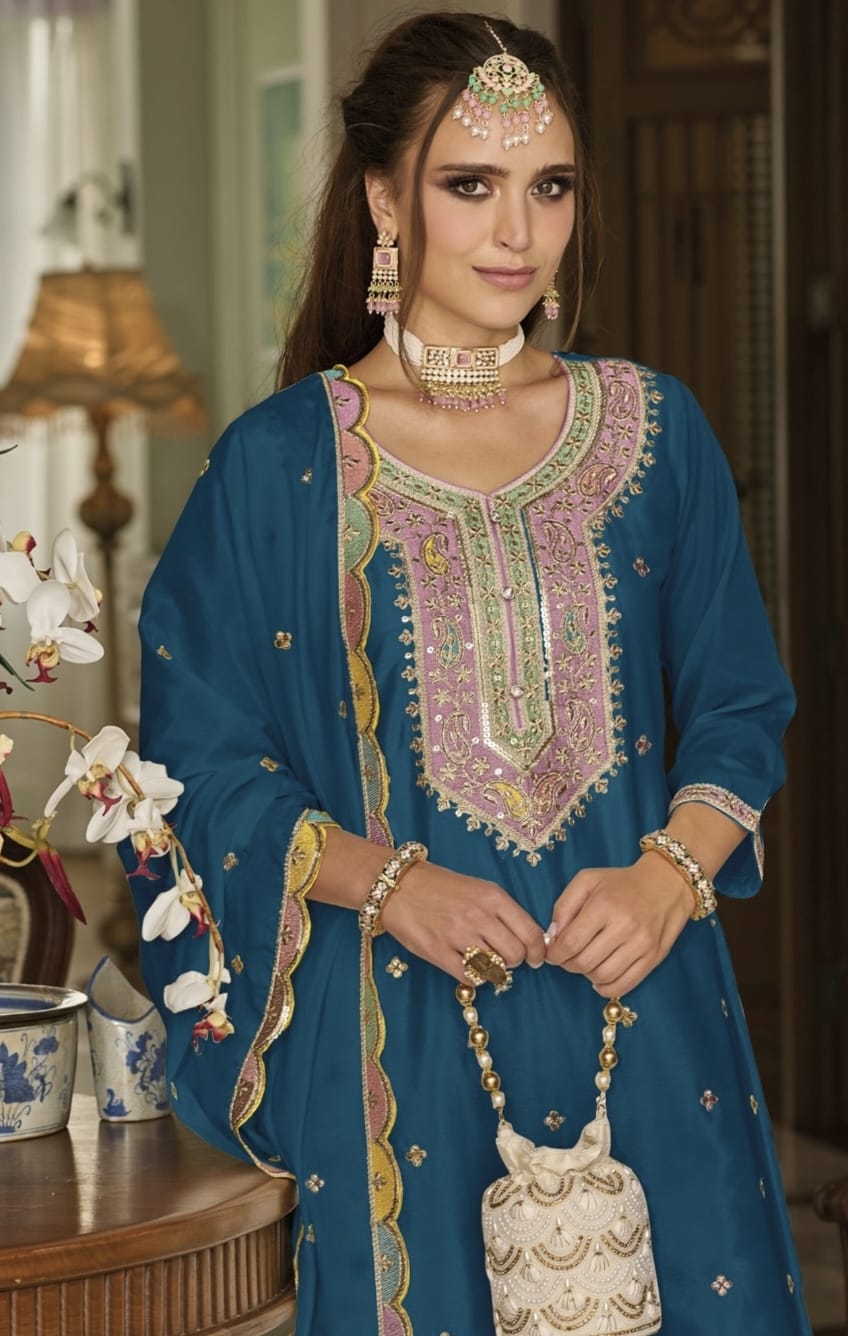 Designer Party Wear Latest Anarkali Style Salwar Suit