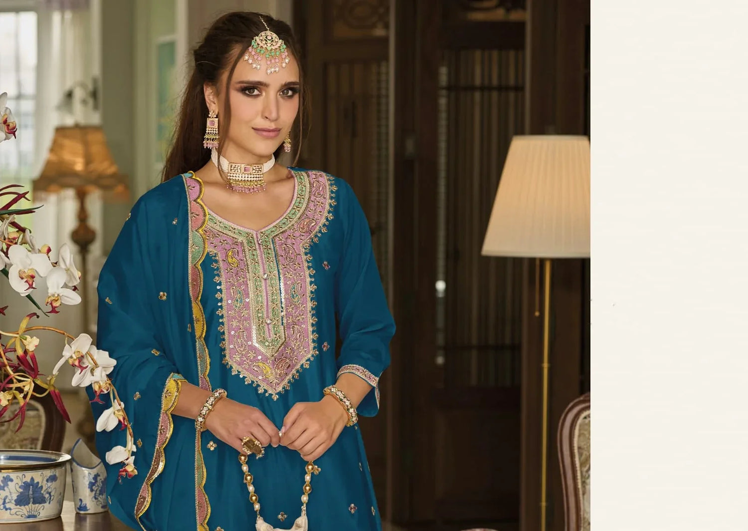 Designer Party Wear Latest Anarkali Style Salwar Suit
