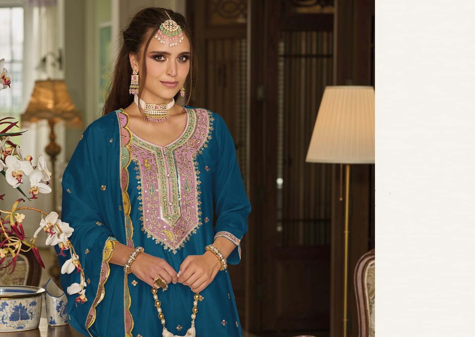 Designer Party Wear Latest Anarkali Style Salwar Suit