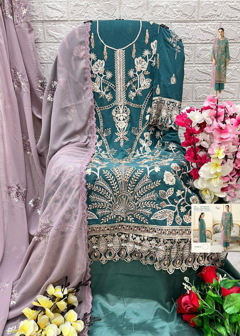 Shree Fab Designer Pakistani Suit D.No.S935-C